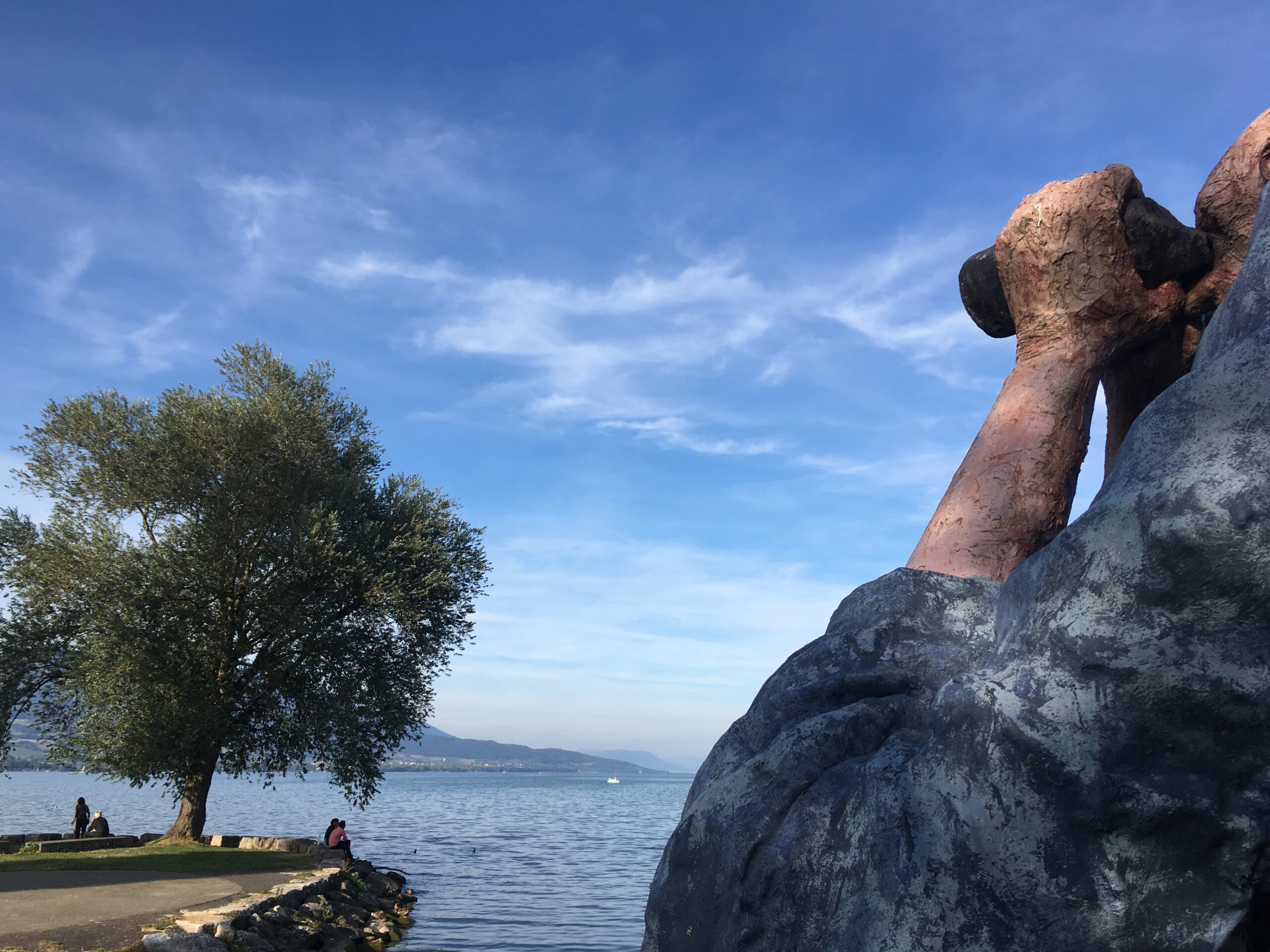 IMG_2470 A vertical closeup of a person cleaning the window with a red squeegee